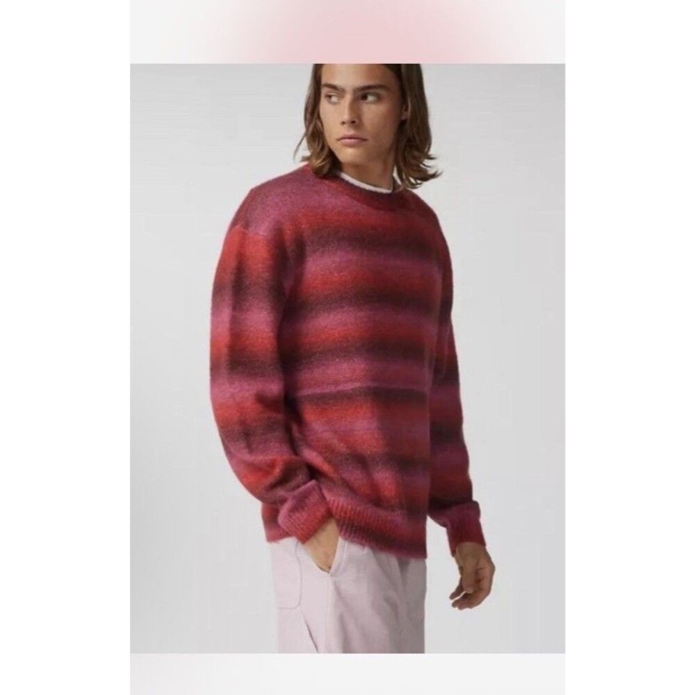 NWT Levis MENS SIZE XXL BATTERY WOOL-BLEND POPPY STRIPE SWEATER MSRP $98